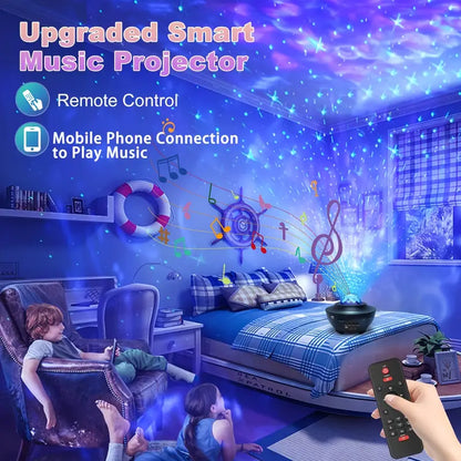 Star Projector Galaxy Projector with Remote Control - 3-in-1 Night Light