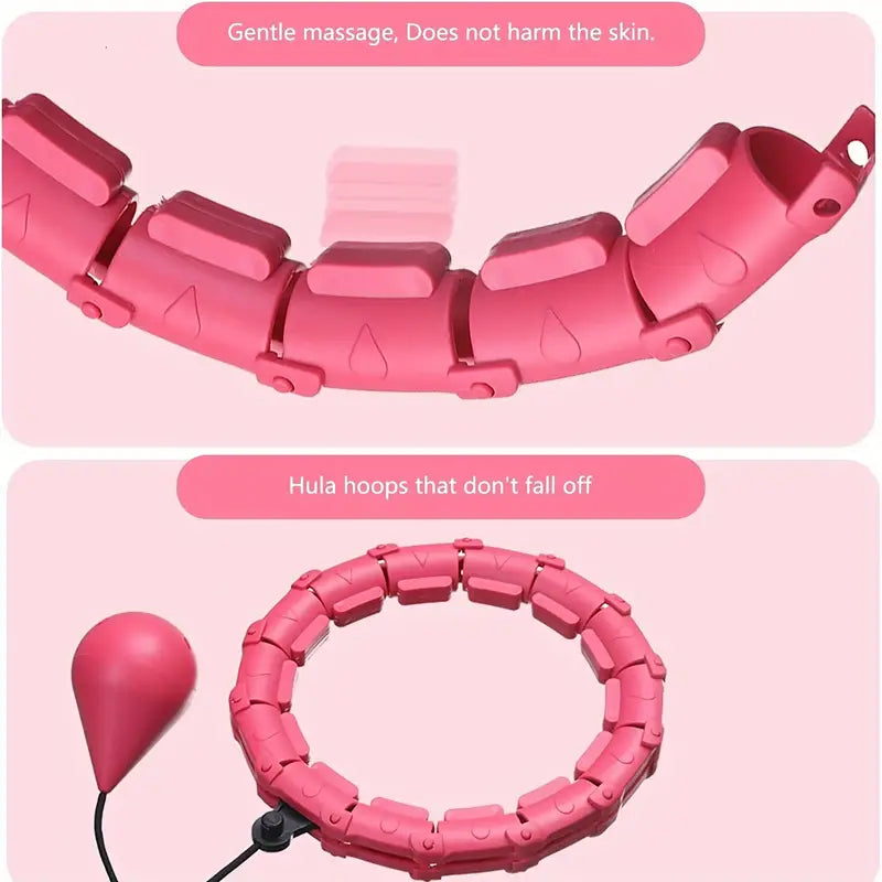 Adjustable Weighted Fitness Hoops for Effective Abdomen Workout