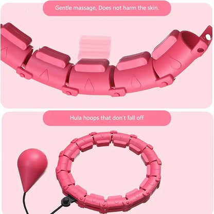 Adjustable Weighted Fitness Hoops for Effective Abdomen Workout