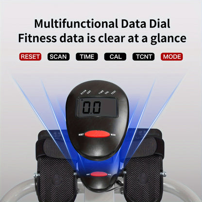 Foldable Rowing Machine with LCD Monitor - Fitness Trainer(Grey)