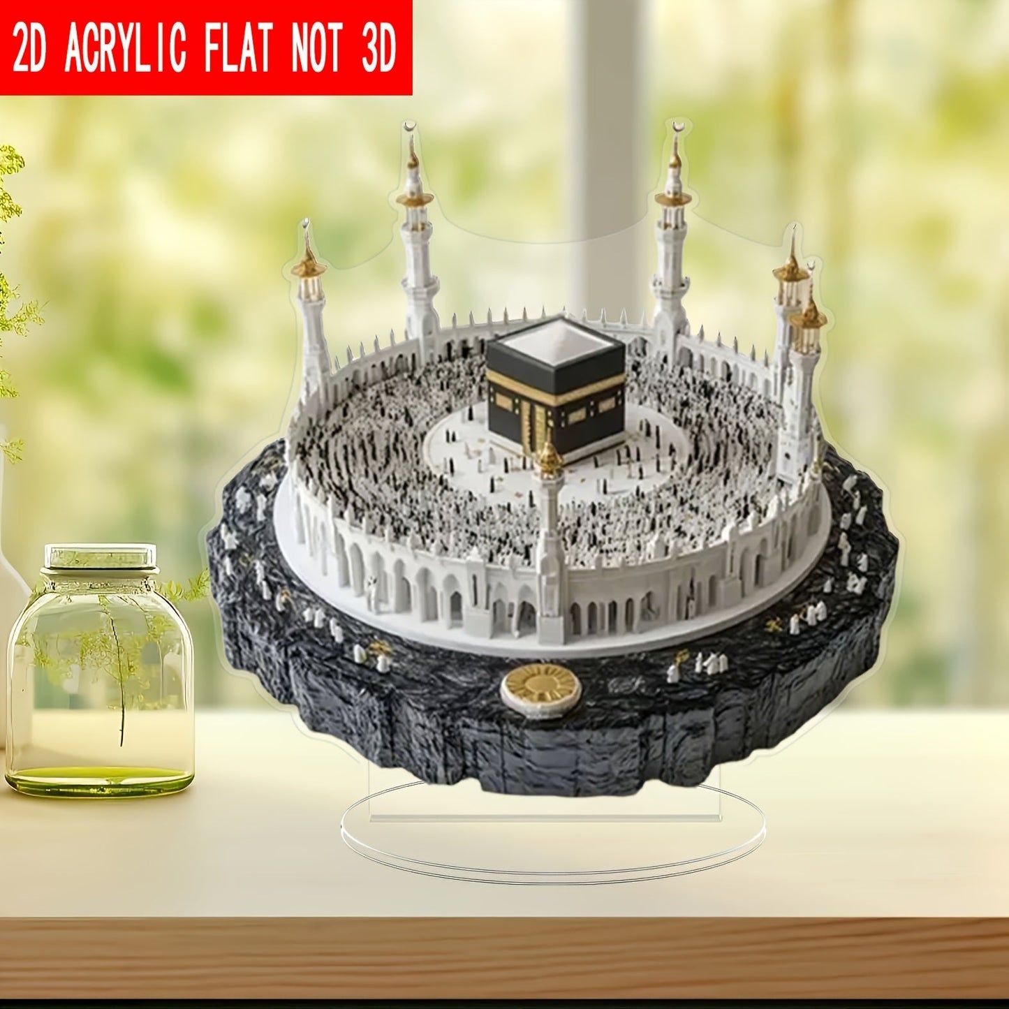 Art Renaissance Crystal Kabah Model Mecca Display