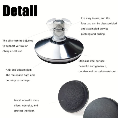 Office Chair Casters with Self-Adhesive Pads (6 pcs)