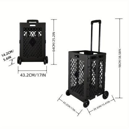 Foldable Storage Cart with Wheels