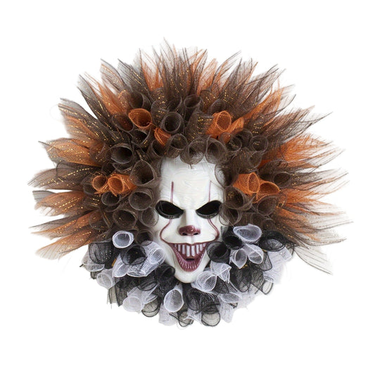 Halloween Wreath Jack-O'-Lantern Bat Door Hanging