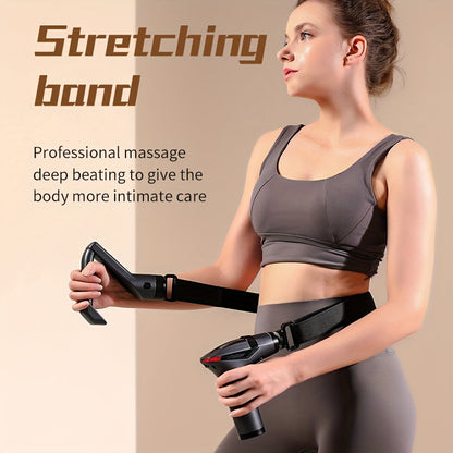 Multi-Functional Electric Deep Tissue Massager Gun - Gray