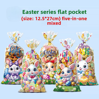 50pcs Easter Rabbit Gift Packaging Bags