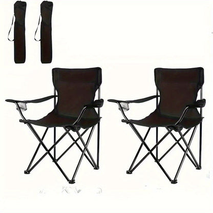 Lightweight Folding Beach Chairs (Set of 2)