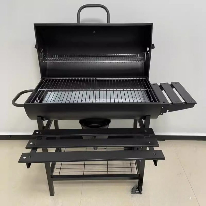 Outdoor Multifunctional BBQ Grill Rack with Iron Plate