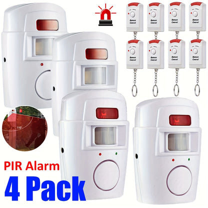 Wireless PIR Motion Sensor Alarm System (4 pcs)