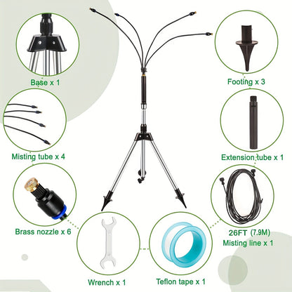 Outdoor Misting Stand for Patio & Pool
