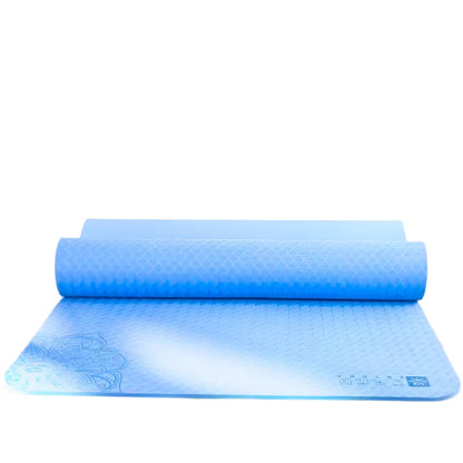 Anti-Slip TPE Yoga Mat with Sling and Carry Strap