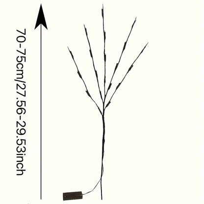 Enhance Your Celebrations with 1pc 20 LED Branch Lights | Battery-Powered Indoor Decoration Lights