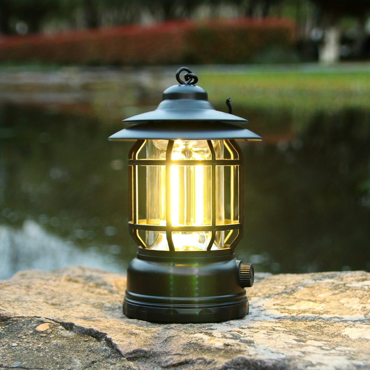 Retro LED Camping Lamp with Touch Control