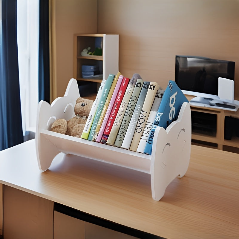 Charming Cat-Themed Bookshelf Display Stand