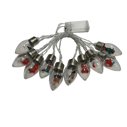 Christmas Snow Globe String Lights for Magical Holiday Décor