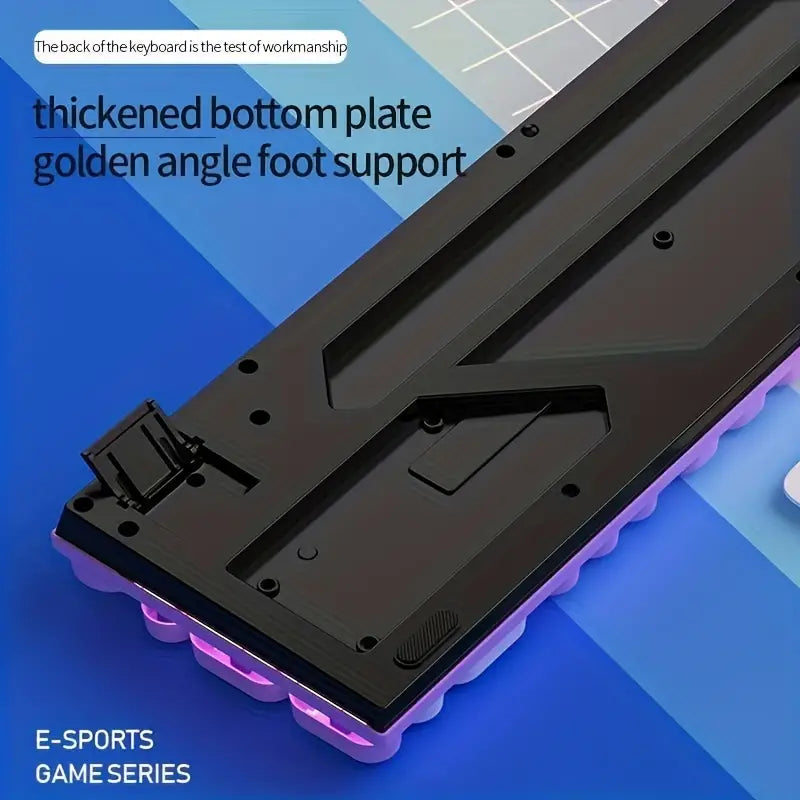 Ultimate Gaming and Office Keyboard and Mouse Set with Mechanical Touch and Headset - Wired