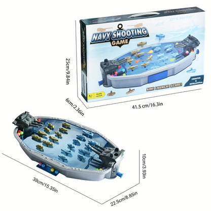 Navy Battleship Game 2-Player Shooting War Board