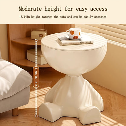 Side Table with Removable Tray & Storage