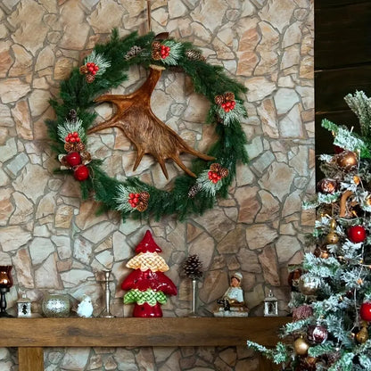 Set of 10 Artificial Christmas Picks - Festive Red Berry Holly Branches for Tree Decor