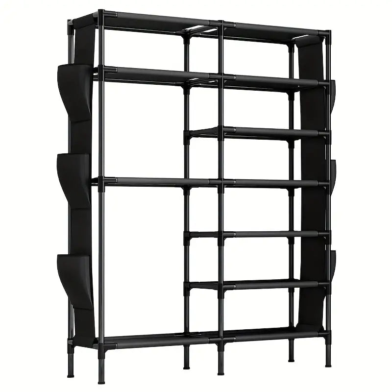 Vertical Space Saver: Floor-Standing Shoe Rack Solution