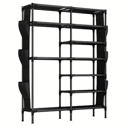 Vertical Space Saver: Floor-Standing Shoe Rack Solution