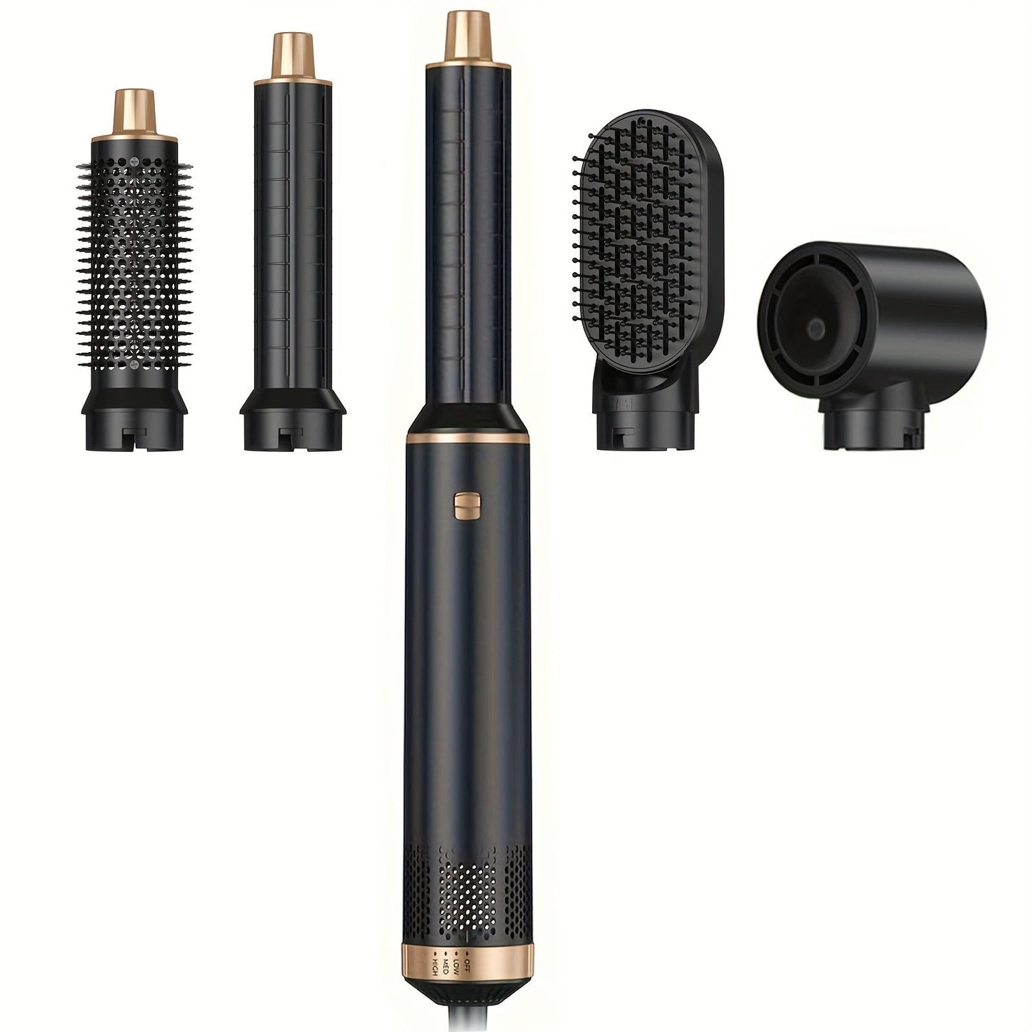5-in-1 Hair Styler Hot Air Brush with 60000RPM