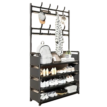 Two-in-One Wonder: A Shoe Rack and Coat Rack in Perfect Harmony