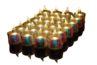 Radiant Glow: Set of 24 LED Electronic Candles