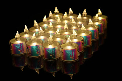 Radiant Glow: Set of 24 LED Electronic Candles