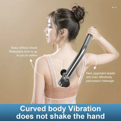 Extended Reach Pro Fascial Massage Gun - Telescopic Handle(Gray)