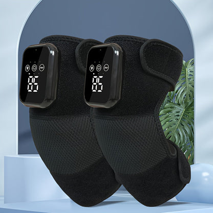 3-in-1 Wireless Heated Knee & Elbow Massager with Vibration(Black)