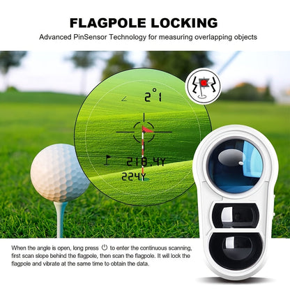 1000 Yards Golf Rangefinder with Slope & Pin Lock