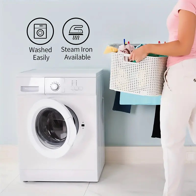 Snowy Serenity: 2PC Christmas Tree Farm Curtain Set with Snowflake Pattern