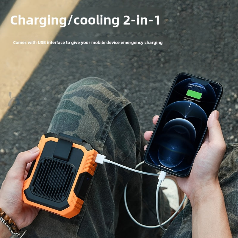 Portable Waist Fan Rechargeable Cooling Power Bank