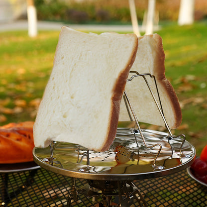 Portable Stainless Steel Toast Grill for Outdoor Camping
