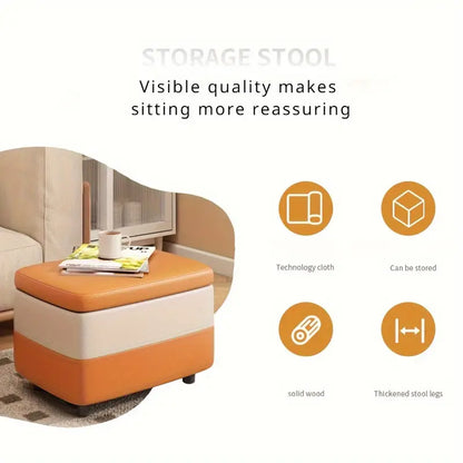 Classic Storage Bench - Orange White