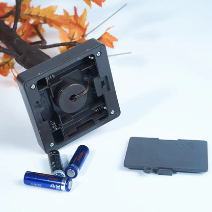 Blooming Brilliance: Poinsettia Flower Tree with Festive Lights