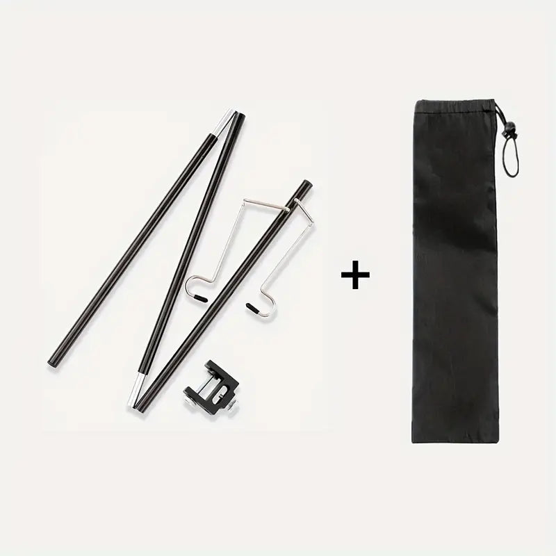 Portable Folding Lamp Pole - Lightweight Collapsible Aluminum Lantern Stand