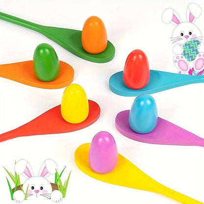 Wooden Egg Spoon Set for Outdoor Yard Games