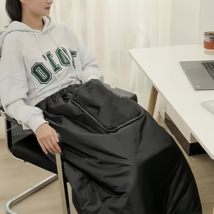 Winter Knee Warmer Windproof Fleece Skirt Wrap