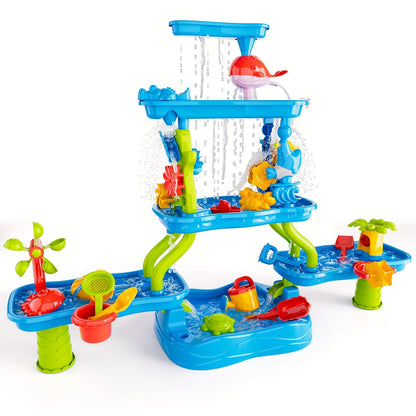 4-Tier Kids Water and Sand Activity Table