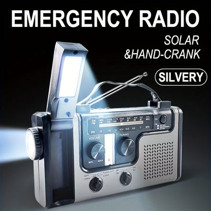 Multi-Band Solar Emergency Radio with Flashlight