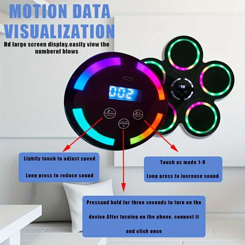 9-Speed Smart Boxing Machine with Wireless Music