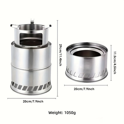 Portable Stainless Steel Wood Burning Stove