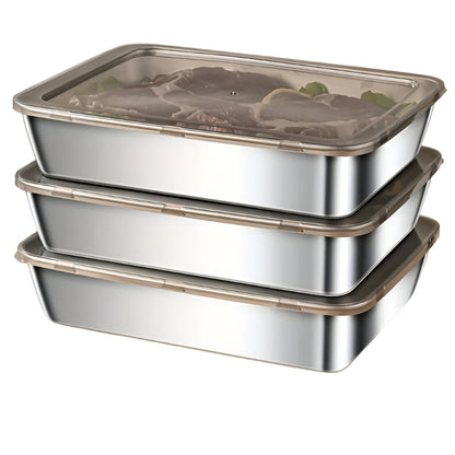 Leak-Proof Stainless Steel Food Storage Containers