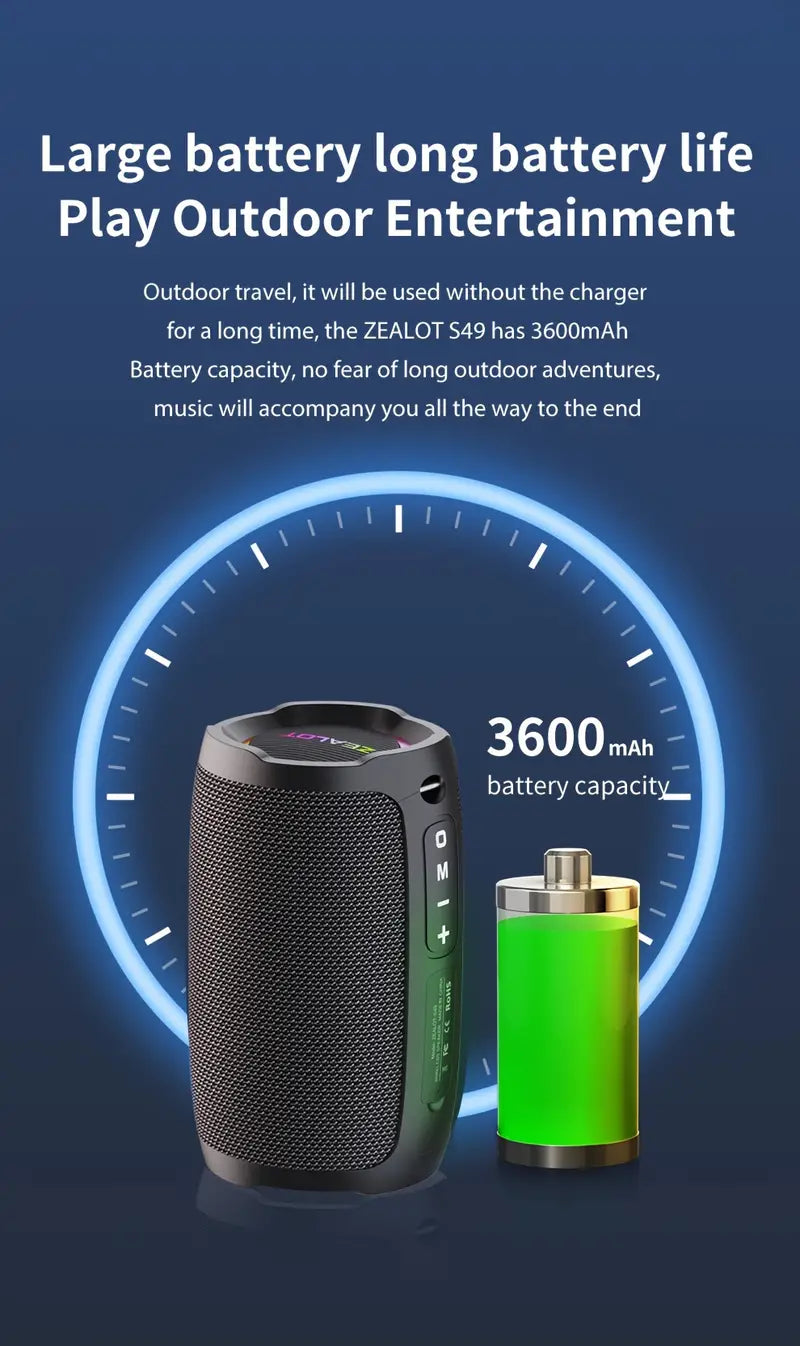 Wireless Outdoor Portable Subwoofer Speaker