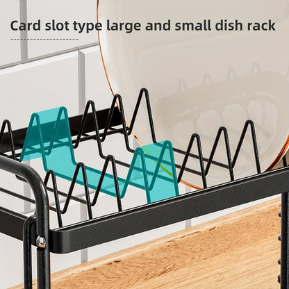 Metal Kitchen Dish Rack with Drainboard