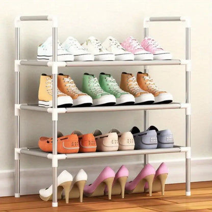 The Multi-Layer Free Standing Shoe Rack brings organization to your shoe chaos