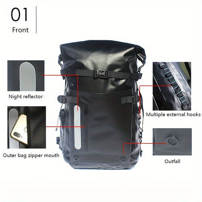 Waterproof PVC Dive Gear Backpack with Reflective Strips