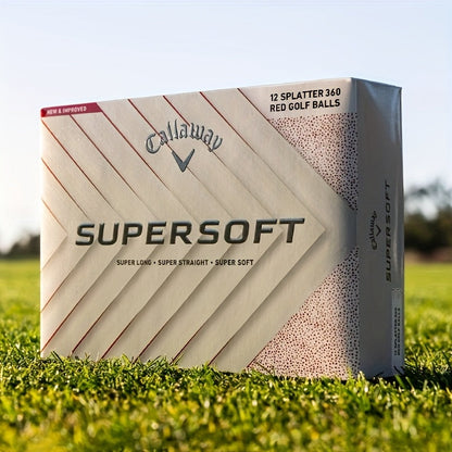 Splatter 360 Red Rubber Golf Balls (12pcs)